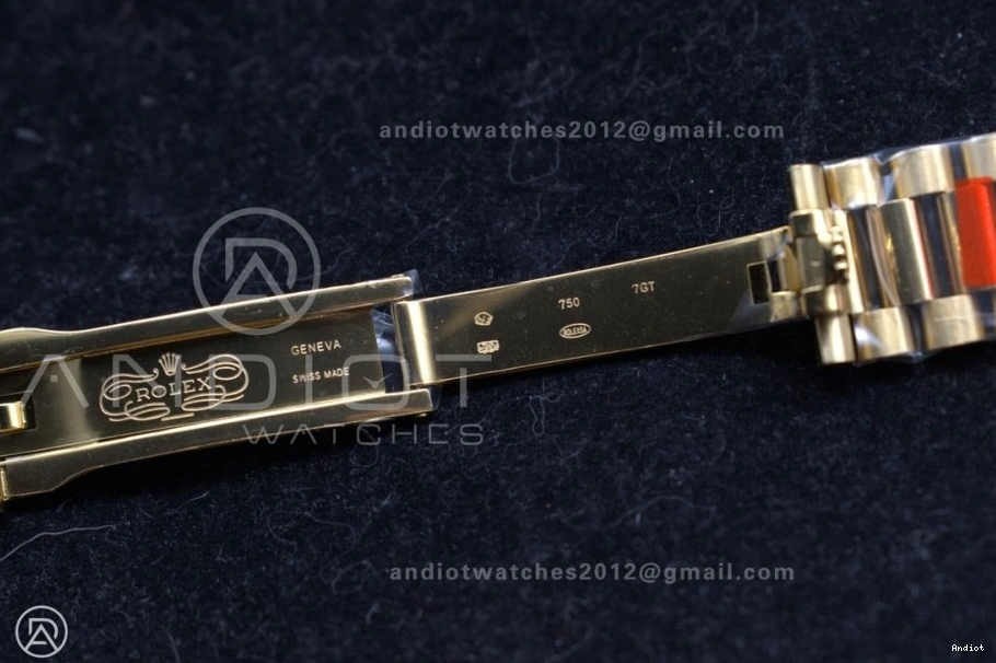 Dial Weight on Gold RG DayDate GSF A2836 40 President Roman Gain Bracelet 0128